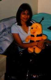 It's me Hina with my Winnie the Pooh bear